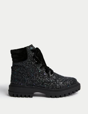 Girls glitter hot sale snow boots