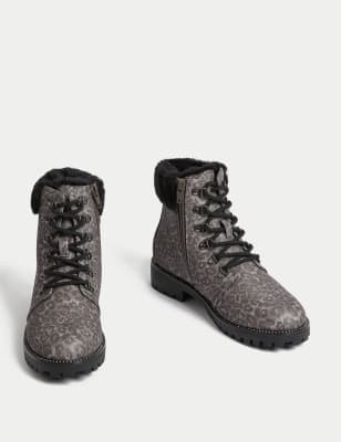 Kids’ Patent Freshfeet™ Ankle Boots (1 Large - 6 Large)