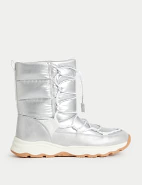 Silver Boys Boots M S IE