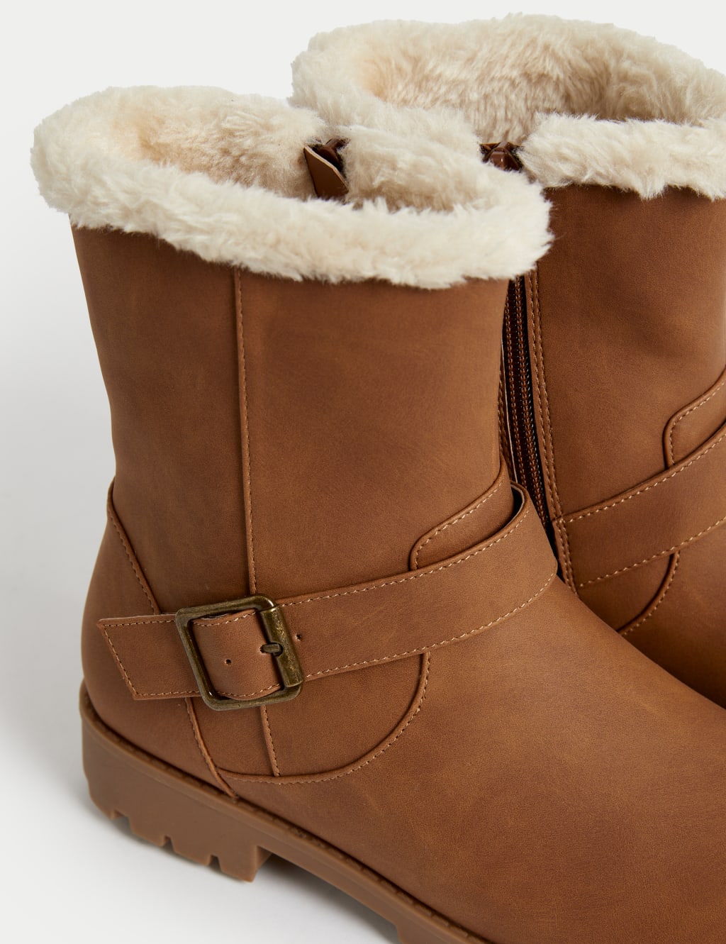 Kids' Faux Fur Ankle Boots (1 Large - 6 Large) image 3