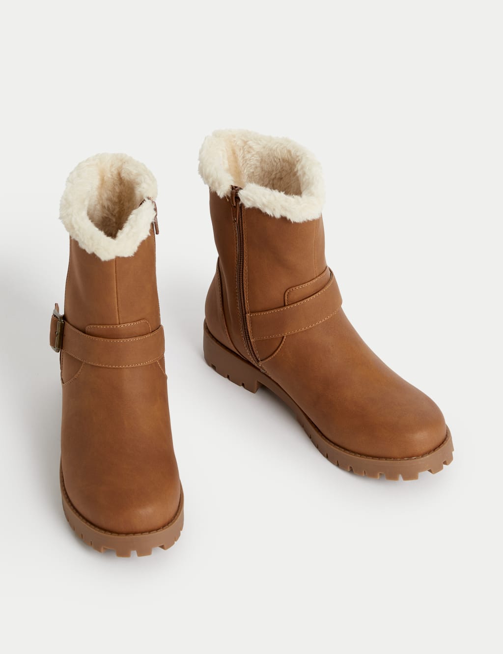 Kids' Faux Fur Ankle Boots (1 Large - 6 Large) image 2