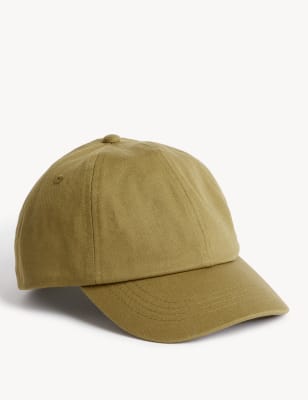 

Unisex,Boys,Girls M&S Collection Kids' Pure Cotton Plain Baseball Cap (12 Mths-13 Yrs) - Olive, Olive