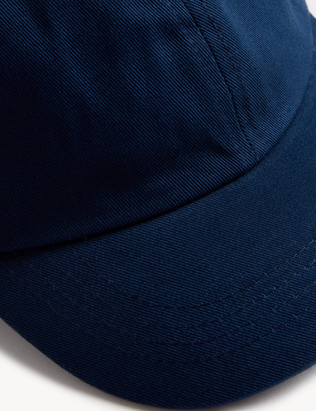 Kids' Pure Cotton Plain Baseball Cap (12 Mths-13 Yrs) image 3