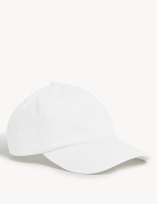 

Unisex,Boys,Girls M&S Collection Kids' Pure Cotton Plain Baseball Cap (12 Mths-13 Yrs) - White, White