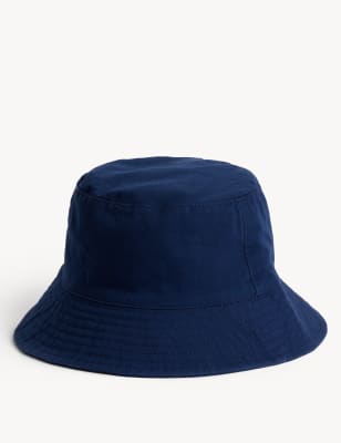 

Unisex,Boys,Girls M&S Collection Kids' Pure Cotton Plain Sun Hat (0-13 Yrs) - Indigo, Indigo