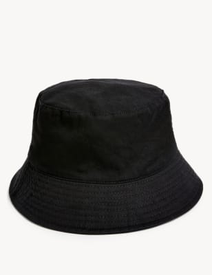 

Unisex,Boys,Girls M&S Collection Kids' Pure Cotton Plain Sun Hat (0-13 Yrs) - Black, Black