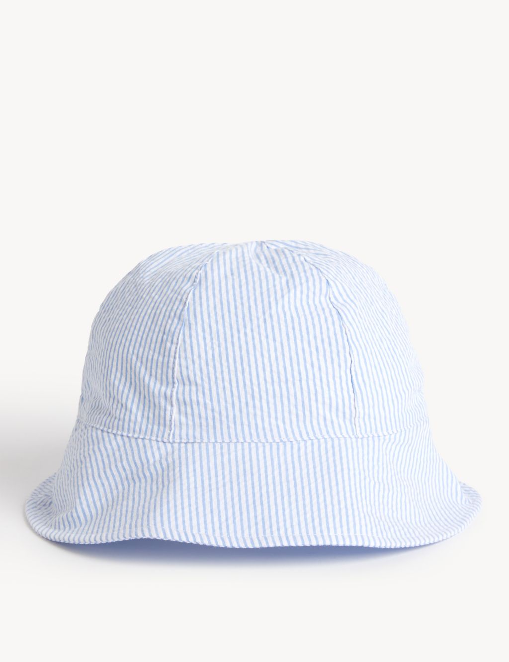 Kids' Pure Cotton Striped Sun Hat (0-6 Yrs) image 1