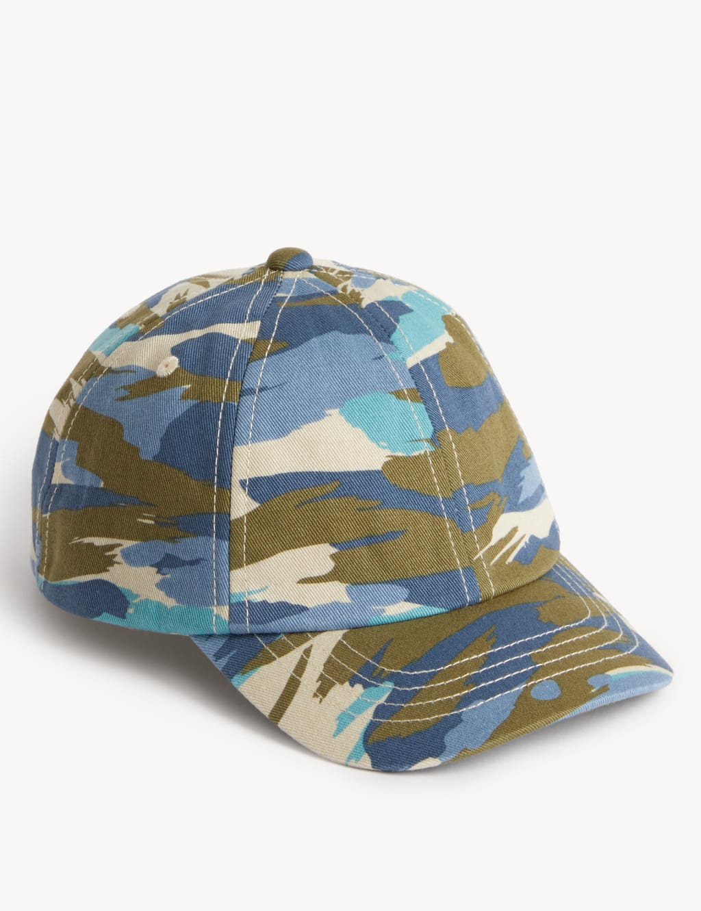 Kids' Pure Cotton Camo Baseball Cap (1-13 Yrs) image 1