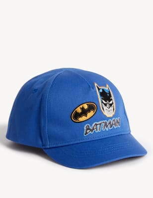 

M&S Collection Gorra de béisbol infantil 100% algodón de Batman™ (12 meses-6 años) - Mid Blue, Mid Blue