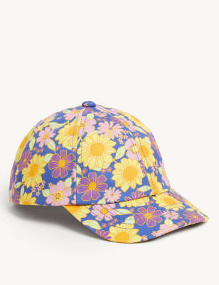 

Girls M&S Collection Kids' Pure Cotton Floral Baseball Cap ( 1 - 13 Yrs) - Multi, Multi