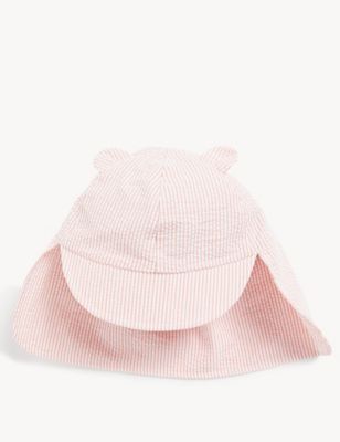 Kids' Pure Cotton Striped Sun Hat (0-6 Yrs)