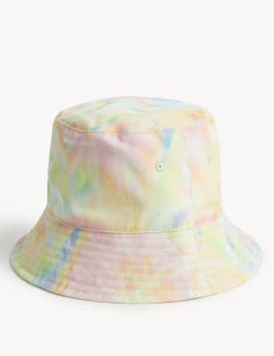 

M&S Collection Gorro para verano infantil 100% algodón con diseño teñido - Multi, Multi