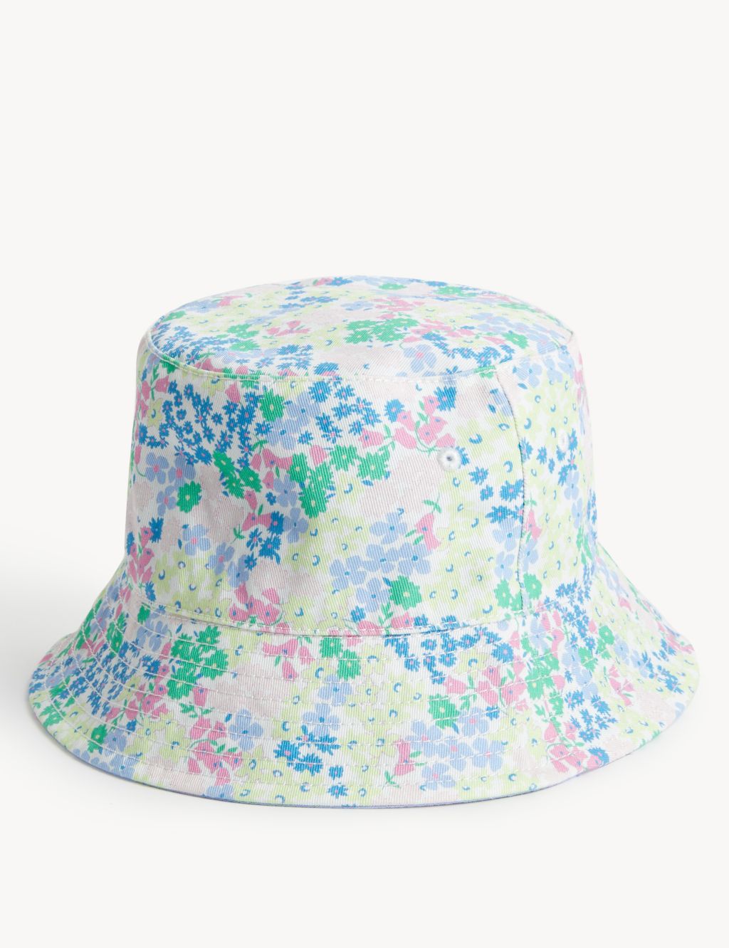 Kids' Pure Cotton Floral Sun Hat (1-13 Yrs) image 2