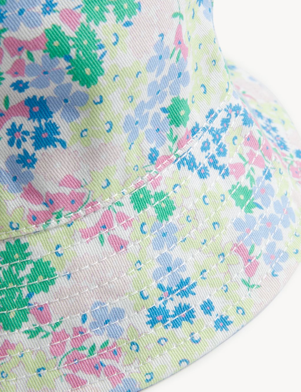 Kids' Pure Cotton Floral Sun Hat (1-13 Yrs) image 3