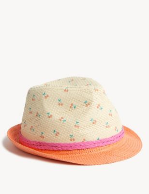 

Girls M&S Collection Kids' Cherry Sun Hat (1-13 Yrs) - Apricot, Apricot