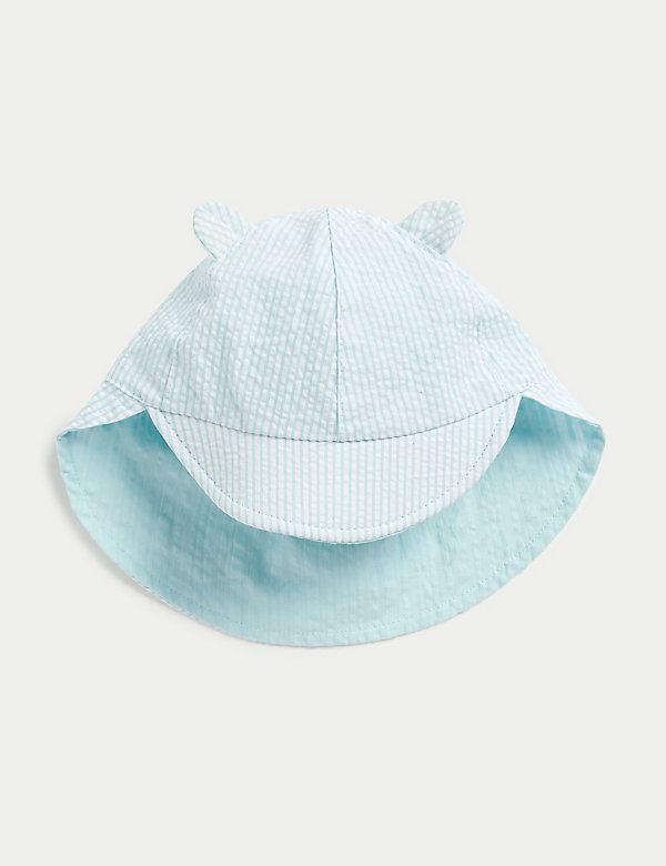 Pure Cotton Reversible Sun Hat (0-1 Yrs) - MY