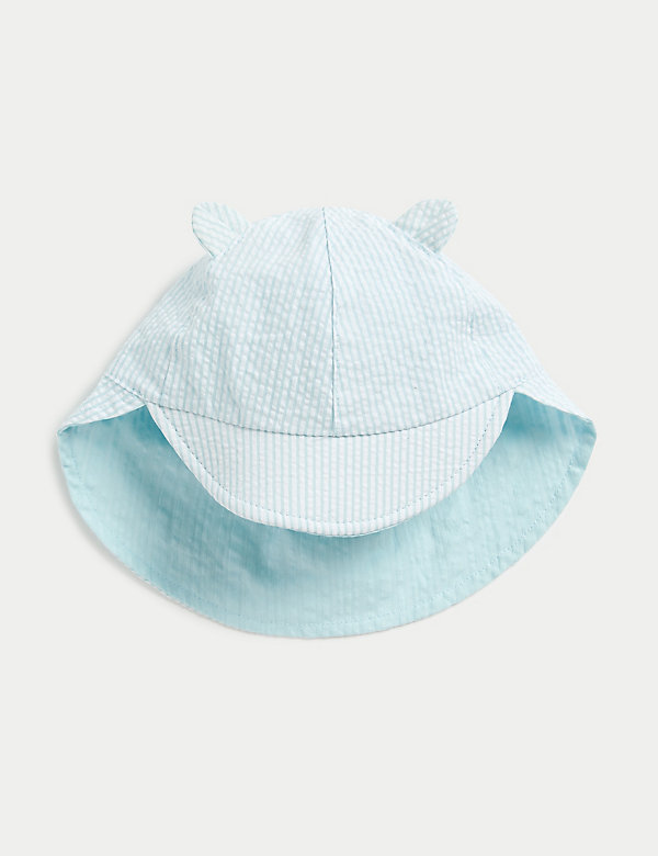 Kids' Pure Cotton Reversible Sun Hat (1-6 Yrs) - CA