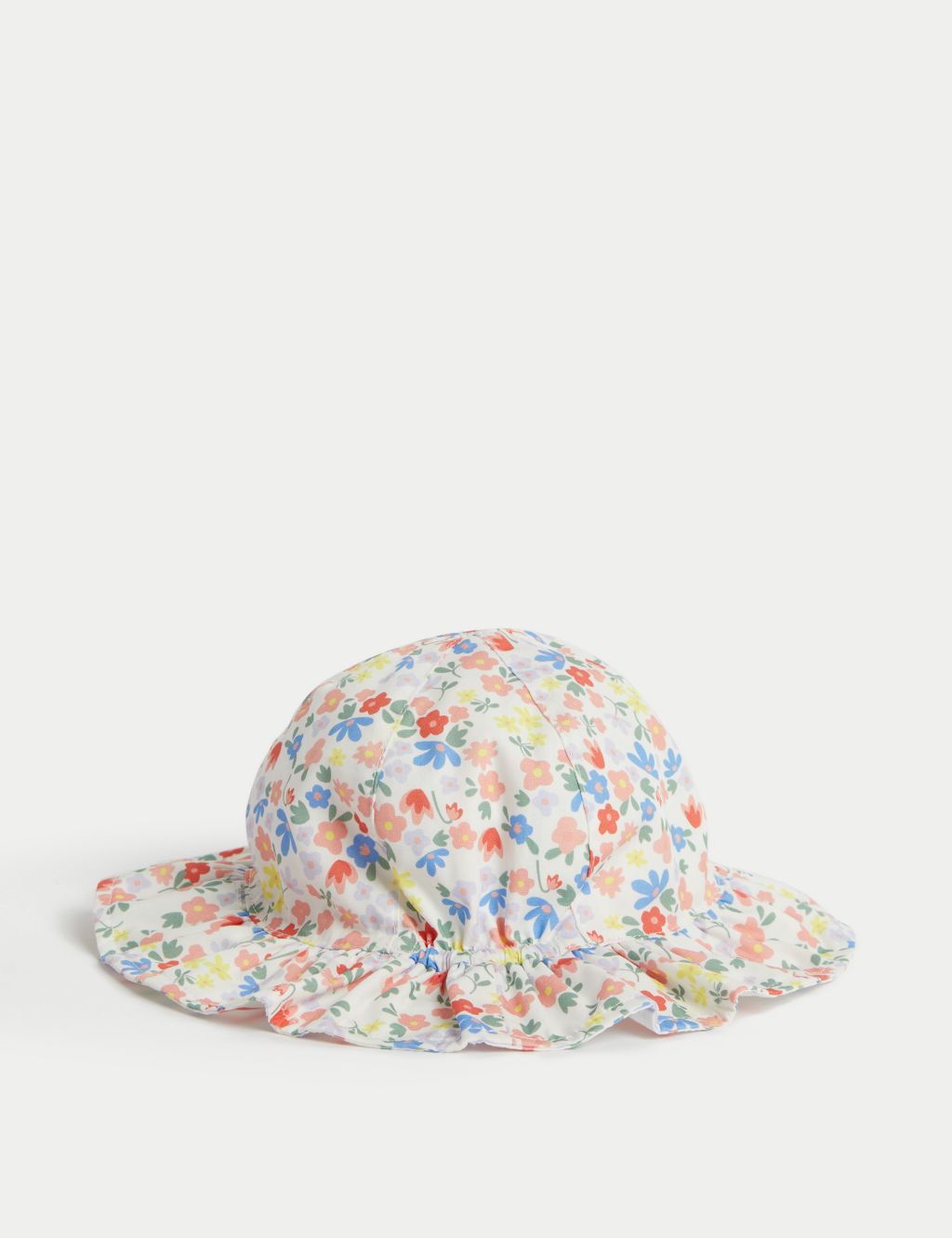 Kids' Pure Cotton Reversible Floral Sun Hat (12 Mths-6 Yrs) image 2