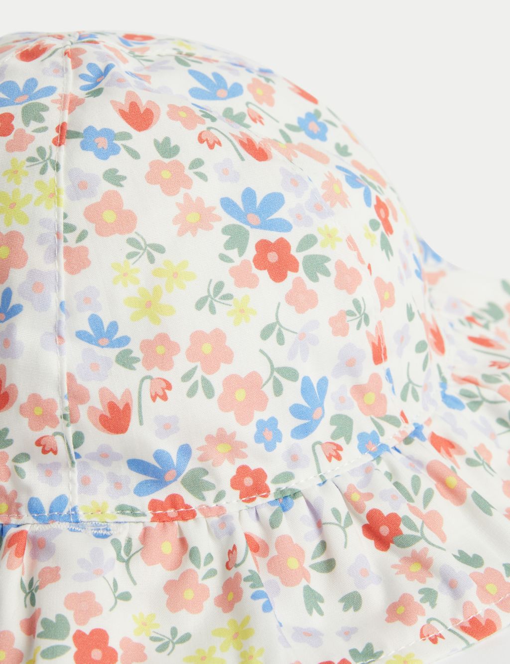 Kids' Pure Cotton Reversible Floral Sun Hat (12 Mths-6 Yrs) image 3