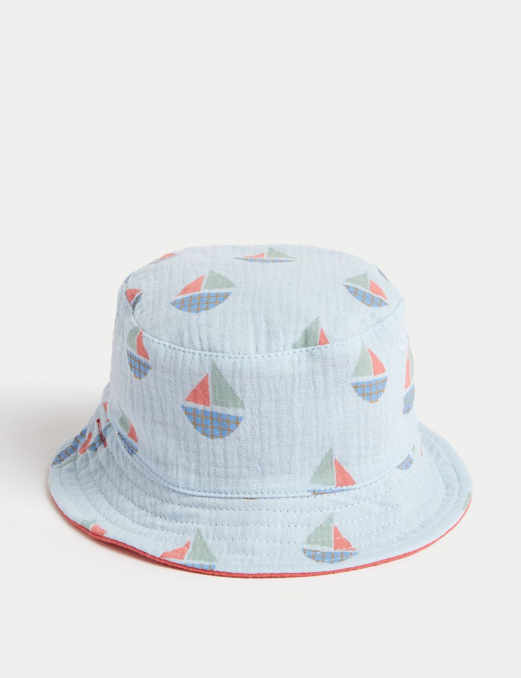 Kids' Pure Cotton Reversible Sun Hat (0-12 Mths) image 2