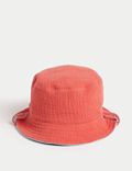 Pure Cotton Reversible Sun Hat (0-1 Yrs)