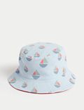 Kids' Pure Cotton Reversible Sun Hat (1-6 Yrs)