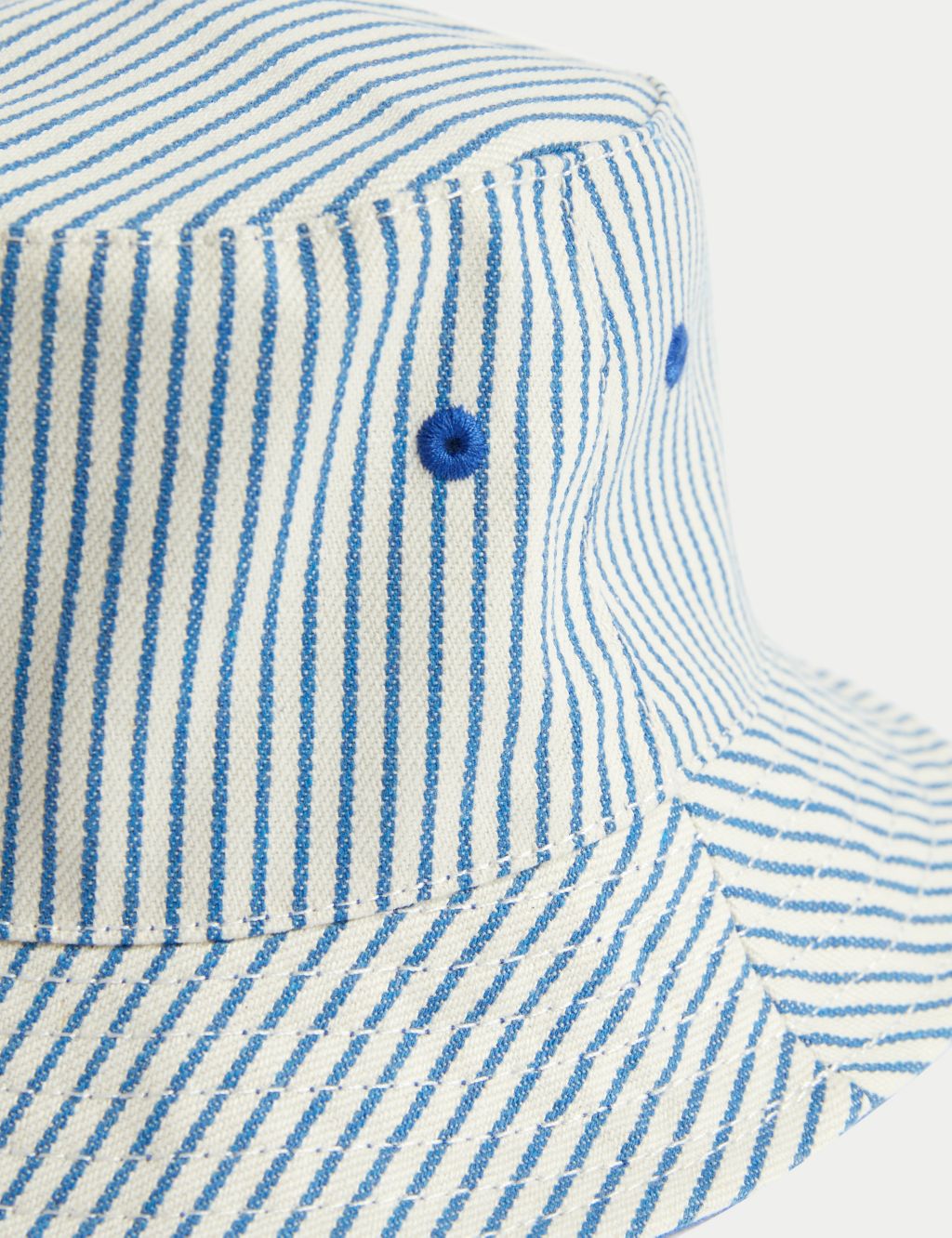 Kids' Pure Cotton Striped Sun Hat (1-6 Yrs) image 3