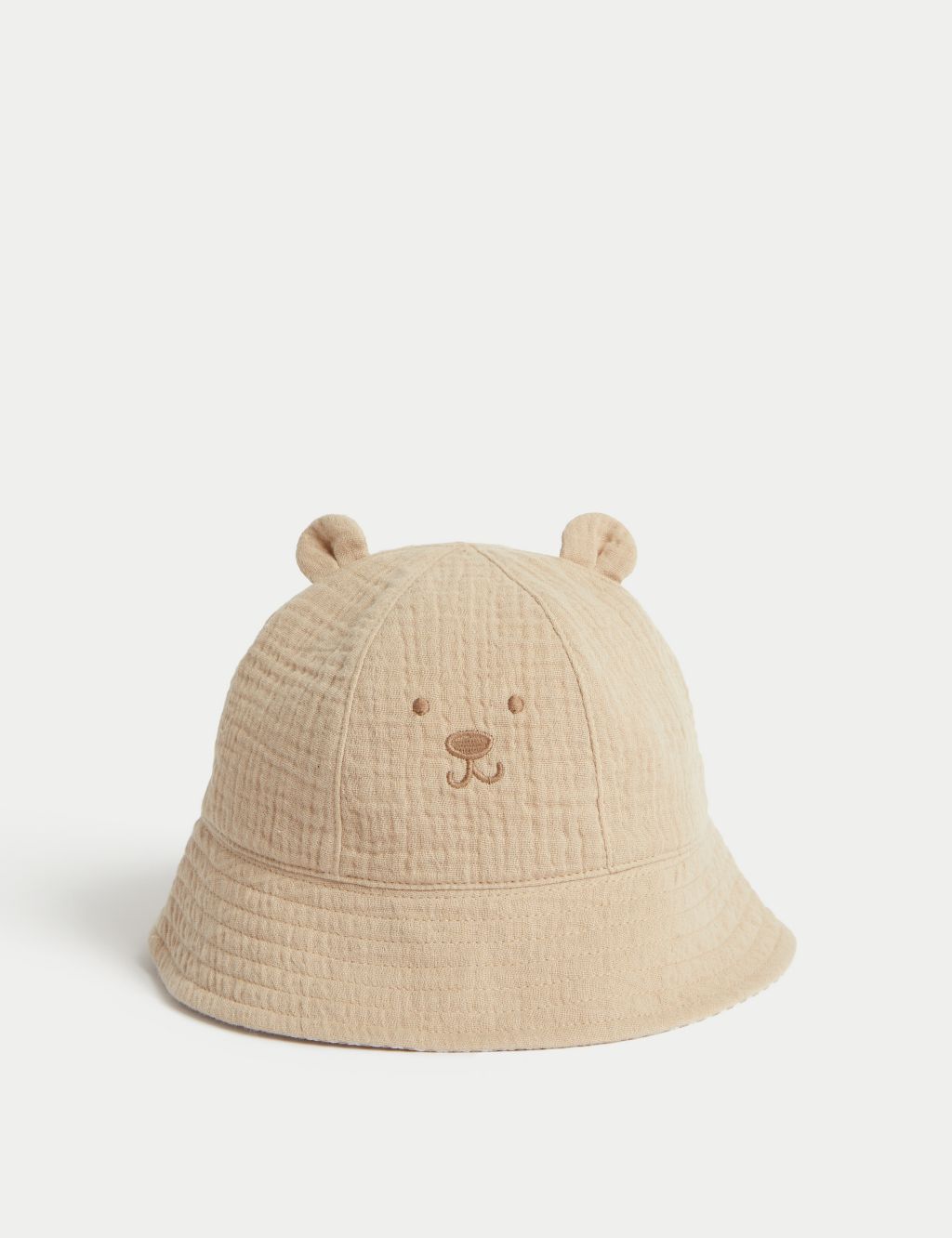 Kids' Pure Cotton Bear Sun Hat (0-18 Mths) image 1