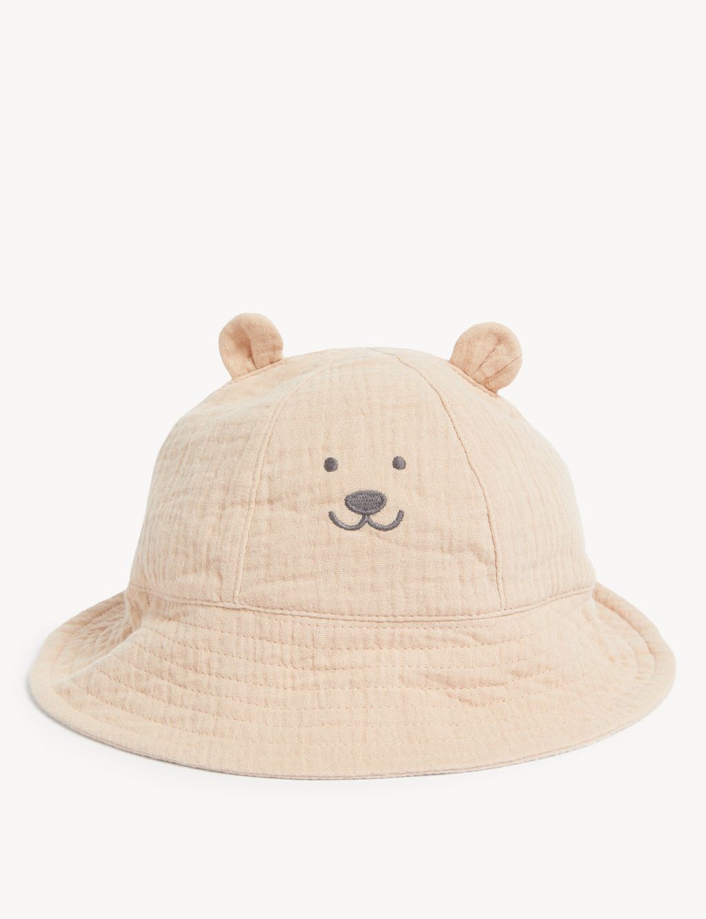 Kids' Pure Cotton Bear Sun Hat (0-6 Yrs) image 1