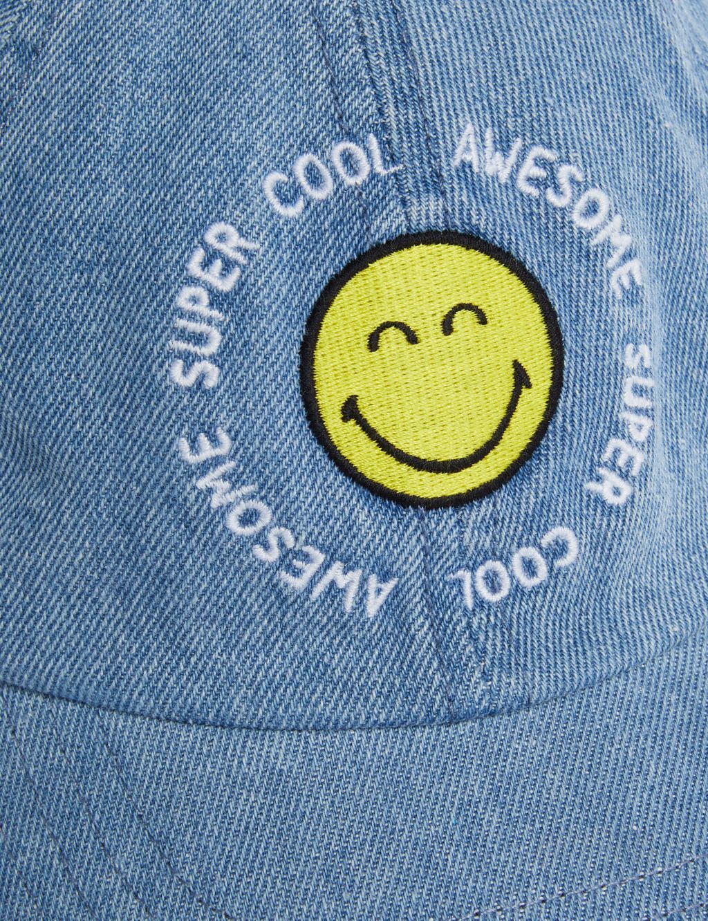 Kids' Denim SmileyWorld® Baseball Cap (6-13 Yrs) image 3