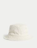 Dětský jednobarevný klobouk proti slunci z&nbsp;čisté bavlny (1–13&nbsp;let)