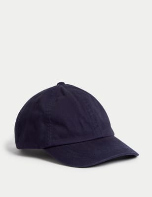 Kids' Pure Cotton Plain Baseball Cap (12 Mths - 13 Yrs)