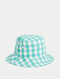 Kids' Pure Cotton Checked Sun Hat (0-1 Yrs)