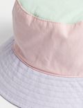 Dziecięcy kapelusz przeciwsłoneczny colour block 100% bawełny (1–13 lat)