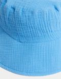 Dětský klobouk proti slunci z&nbsp;čisté bavlny (1–13&nbsp;let)
