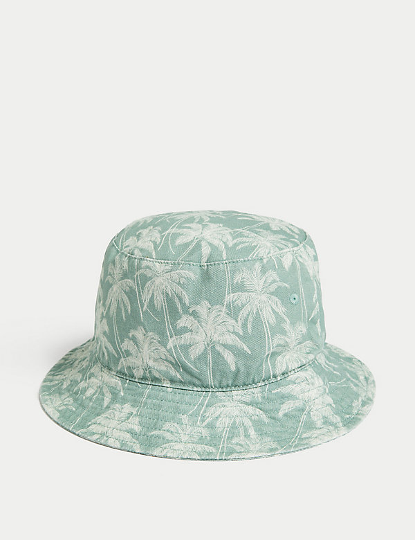 Kids' Pure Cotton Palm Tree Sun Hat (1-13 Yrs) - IL