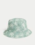 Kids' Pure Cotton Palm Tree Sun Hat (1-13 Yrs)