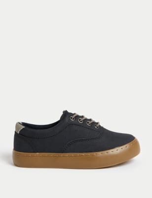 M&S Boys Pumps (4 Small - 2 Large) - 4SSTD - Navy, Navy,Tan