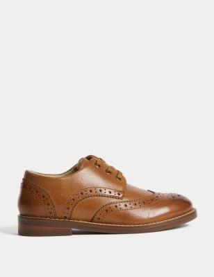 Boys tan brogue on sale shoes