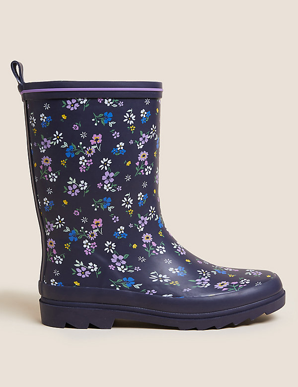 Kids' Floral Wellies (13 Small - 6 Large) - HR