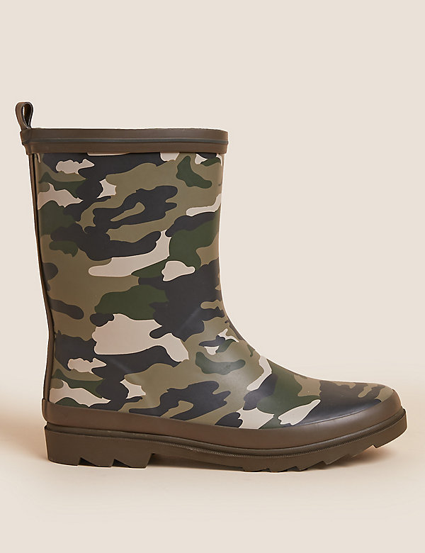 Kids' Camouflage Wellies (1 Large - 7 Large) - GR