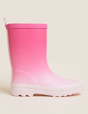 

Girls M&S Collection Kids' Ombre Wellies (13 Small - 6 Large) - Pink, Pink