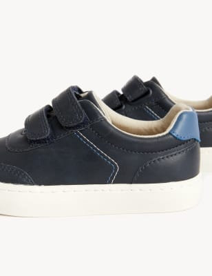 

M&S Collection Zapatillas deportivas infantiles Freshfeet™ con velcro (4 pequeño-13 pequeño) - Navy, Navy
