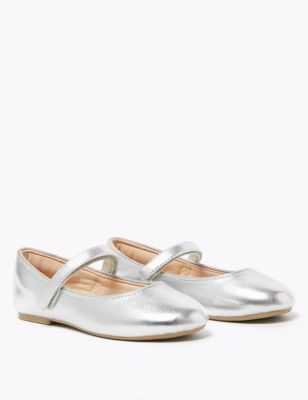 m&s silver trainers