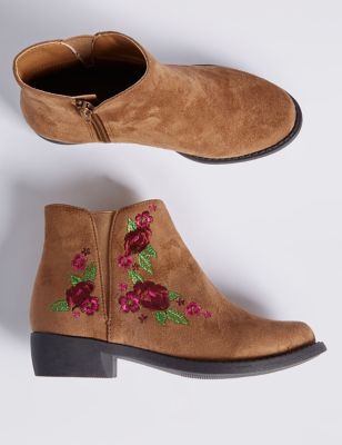 Kids' Embroidered Ankle Boots | M&S