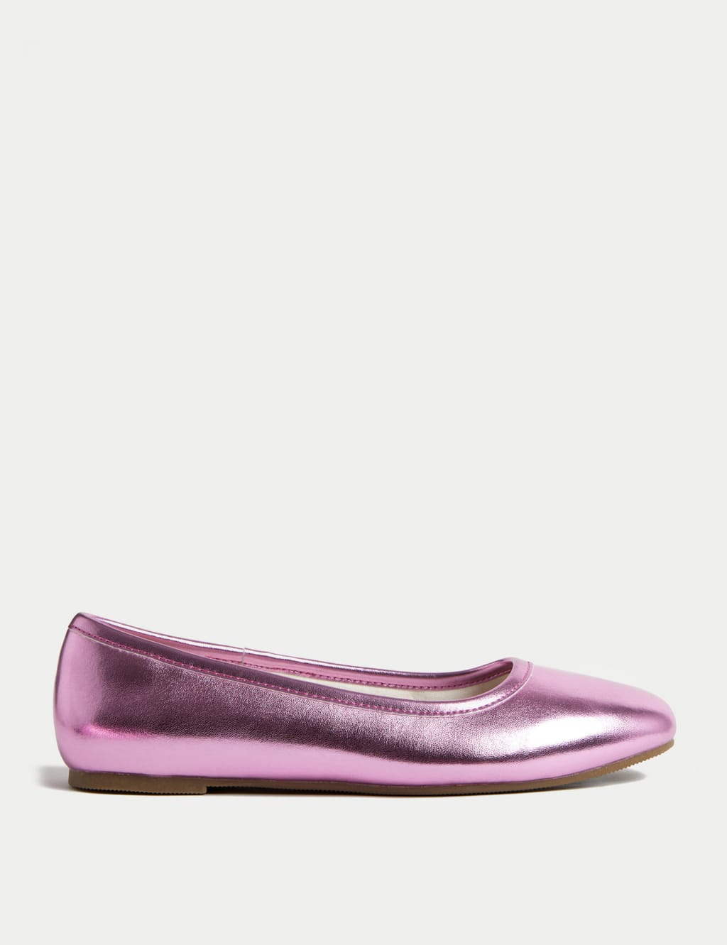 Kids' Metallic Ballet Pumps (13 Small - 6 Large) image 1
