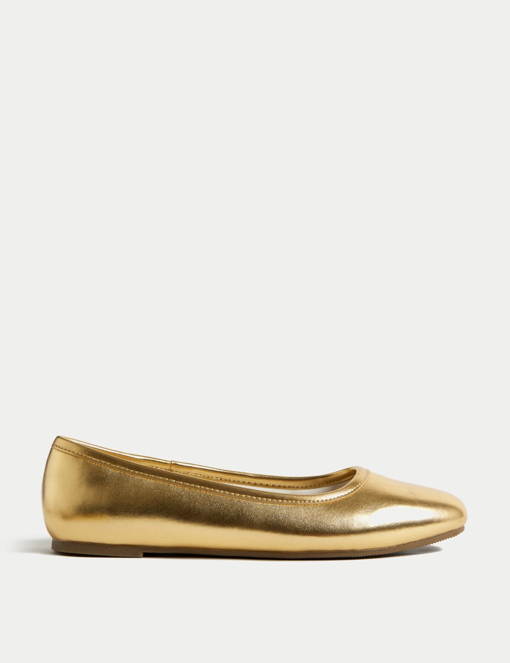 Kids' Metallic Ballet Pumps (13 Small - 6 Large) image 1