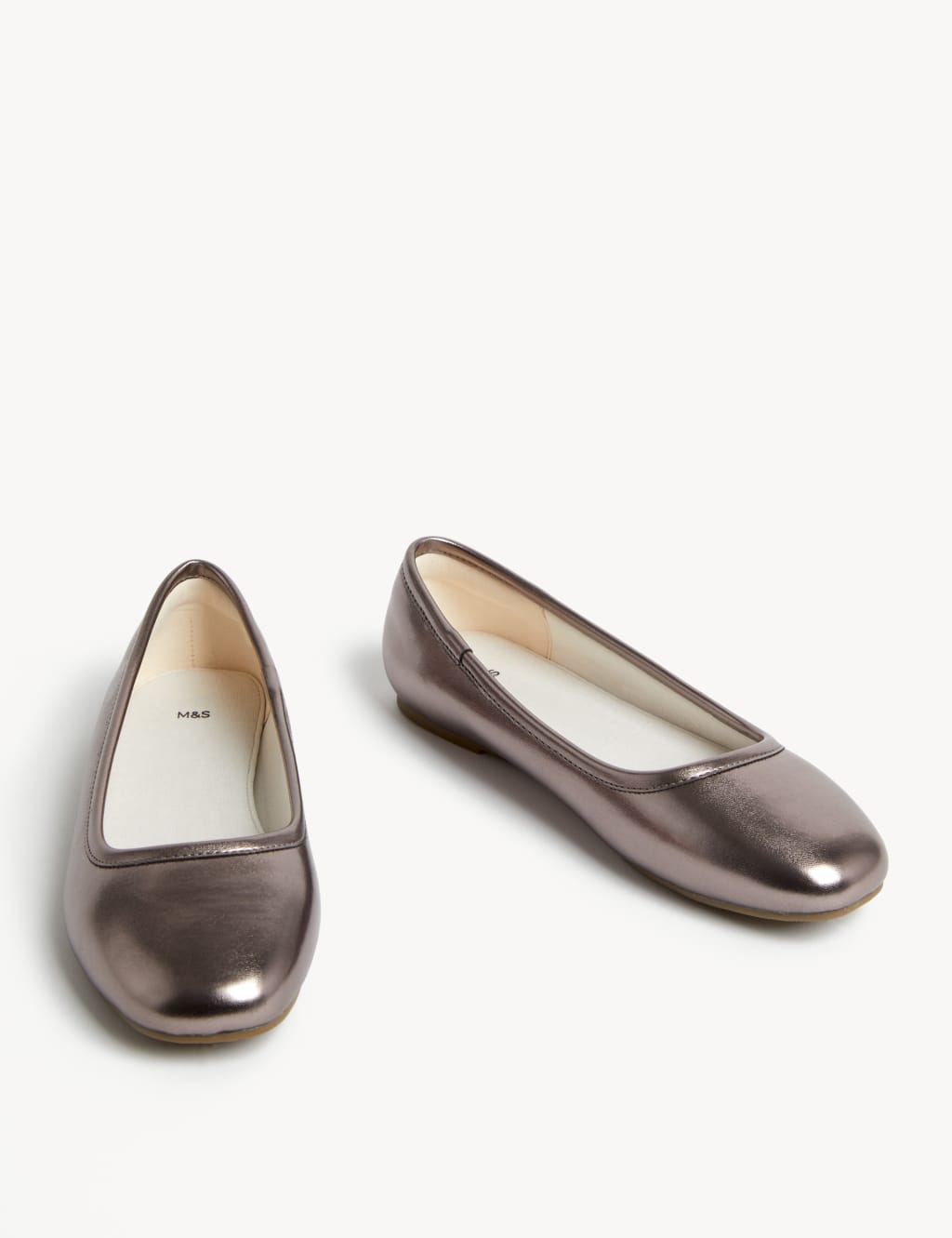 Kids' Metallic Ballet Pumps (13 Small - 6 Large) image 2