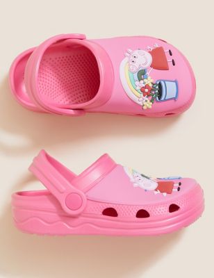 Girls M&S Collection Kids' Peppa Pig™ Clogs (4 Small - 12 Small) - Pink