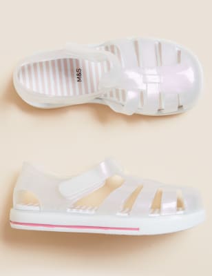 

Girls M&S Collection Shimmer Riptape Jelly Sandals (4 Small - 12 Small) - Pink, Pink